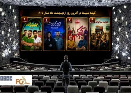 گیشه روزانه سینما آخرین پنجشنبه اردیبهشت ماه فروش نسبتا خوبی داشت
