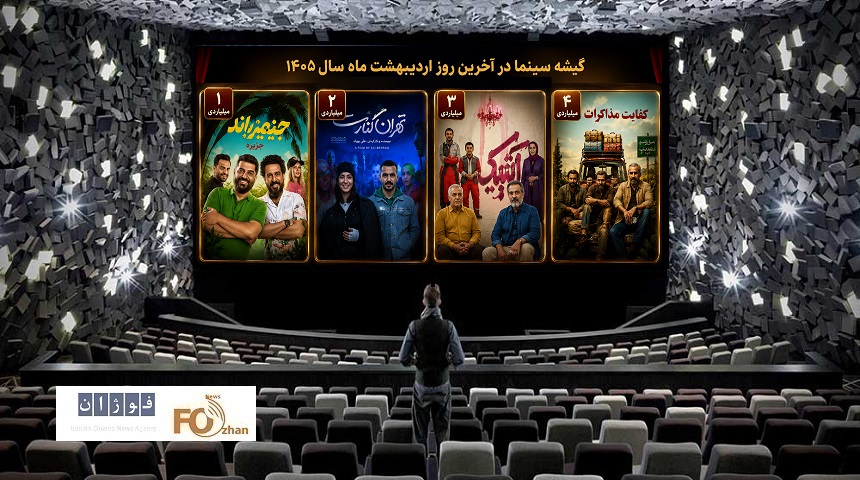 گیشه روزانه سینما آخرین پنجشنبه اردیبهشت ماه فروش نسبتا خوبی داشت