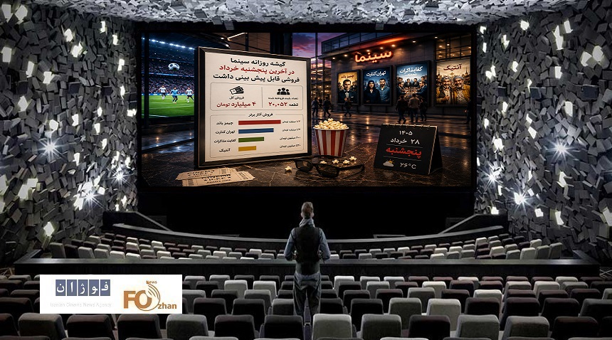 گیشه روزانه سینما در آخرین پنجشنبه خرداد فروشی قابل پیش بینی داشت