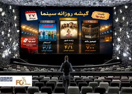 گیشه روزانه سینما آخرین سه شنبه نیم بها مرداد به نفع صدر نشین ها سپری شد