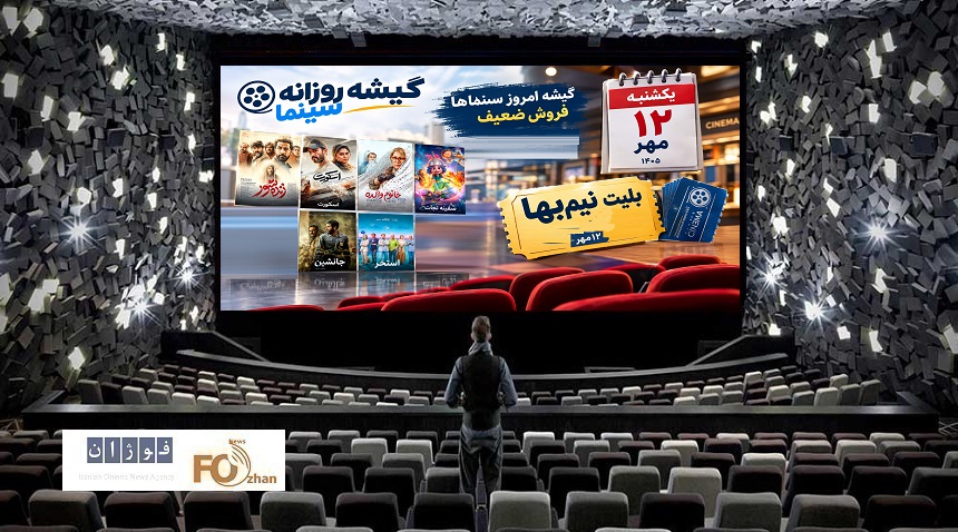 گیشه روزانه سینما در دومین یکشنبه مهر، با وجود نیم‌بها بودن، ضعیف بود