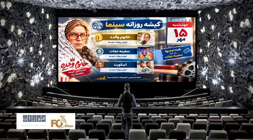 گیشه روزانه سینما در سومین چهارشنبه مهر، عملکرد نسبتا متوسطی داشت