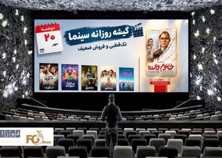 گیشه روزانه سینما سومین دوشنبه مهر را ضعیف سپری کرد
